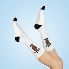 Load image into Gallery viewer, White "BaldFam" Socks