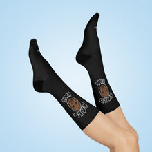 Load image into Gallery viewer, Black "BaldFam" Socks